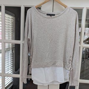 White House Black Market sweater tie sleeve Large